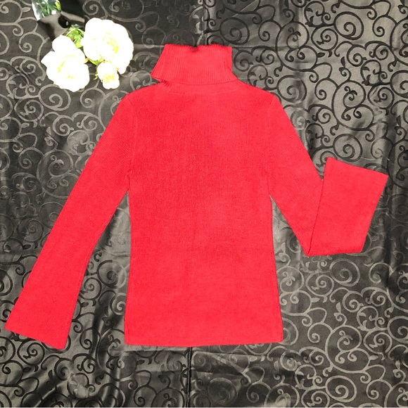 White House Black Market (WHBM) Bell Sleeve Turtleneck Sweater - Picture 6 of 10